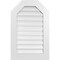Ekena Millwork Octagonal Top Surface Mount PVC Gable Vent: Functional, w/ 3-1/2"W x 1"P Standard Frame, 22"W x 34"H GVPOT22X3401SF - alternate 1